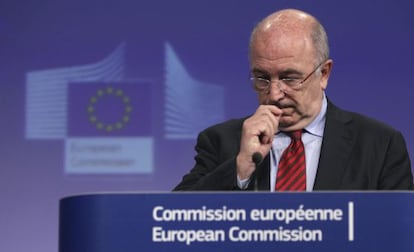 El vicepresidente de la Comisión Europea, Joaquín Almunia