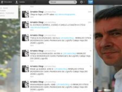 Imagen de la cuenta de Twitter de Arnaldo Otegi.