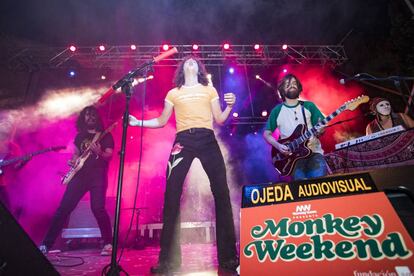 Derby Motoreta's Burrito Kachima actuando en la pasada edición del Monkey Weekend.
