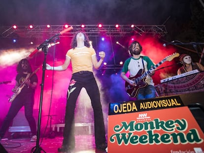 Derby Motoreta's Burrito Kachima actuando en la pasada edición del Monkey Weekend.