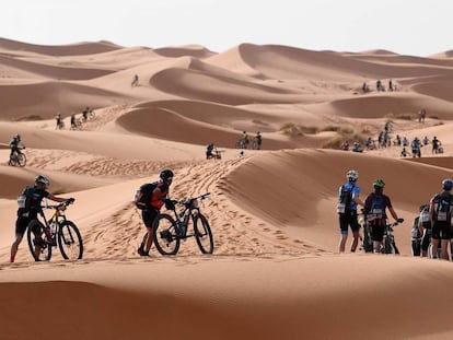 Participantes de la Titan Desert 2018 en Marruecos.