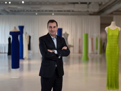 El consejero delegado de Mango, Toni Ruiz, en el Hangar Design Center de la compañía, en Palau Solità i Plegamans (Barcelona).