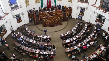 Sesión en el Congreso de Ciudad de México.