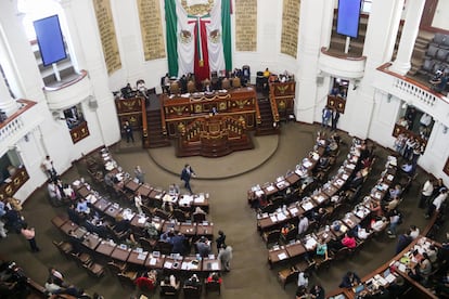 Sesión en el Congreso de Ciudad de México.
