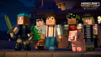 El videojuego Minecraft Story Mode.