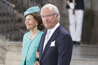 Los reyes de Suecia, Carlos Gustavo y Silvia también participaron en el posado por el cumpleaños de su hija.