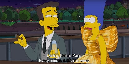 "Querida, esto es París. Todo el rato hay semanas de la moda". Una de las frases imperdibles del capítulo de 'Los Simpsons' y Balenciaga.