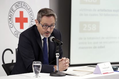 El jefe de la delegación del Comité Internacional de la Cruz Roja (CICR) en Colombia, Lorenzo Caraffi