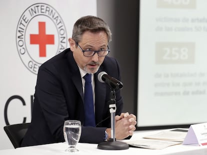 El jefe de la delegación del Comité Internacional de la Cruz Roja (CICR) en Colombia, Lorenzo Caraffi, en Bogotá.