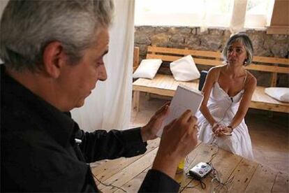 Anthony Blake y Elena Ruiz, durante su encuentro en Ibiza.