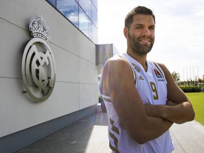 Felipe Reyes, en Valdebebas