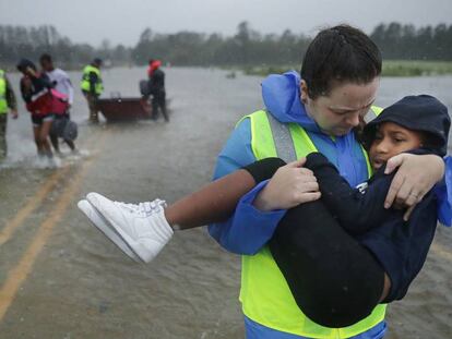 Las imágenes del huracán Florence en EE UU