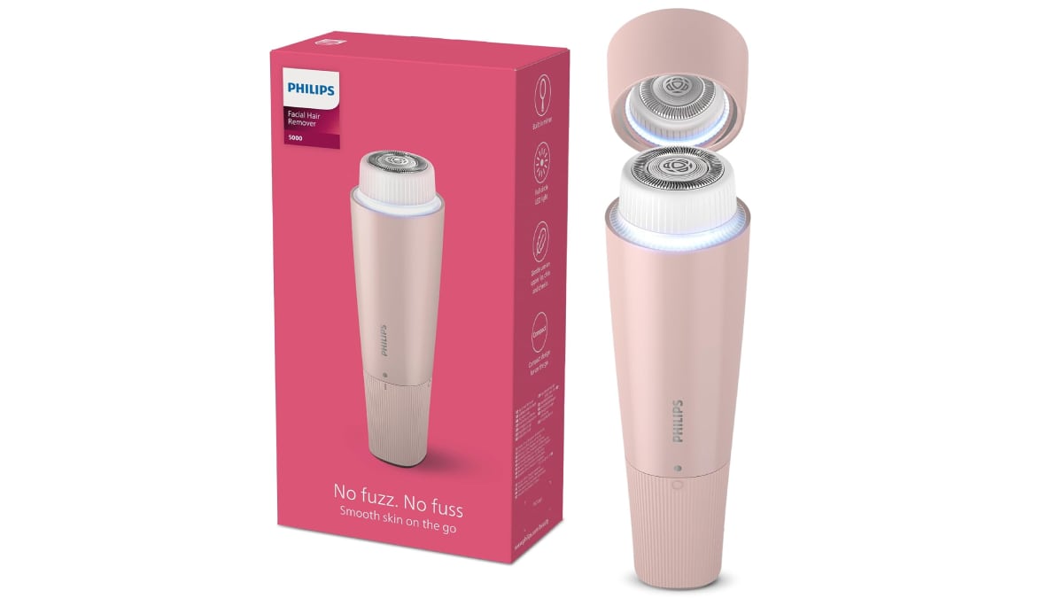 Depiladora facial serie 5000, de Philips.