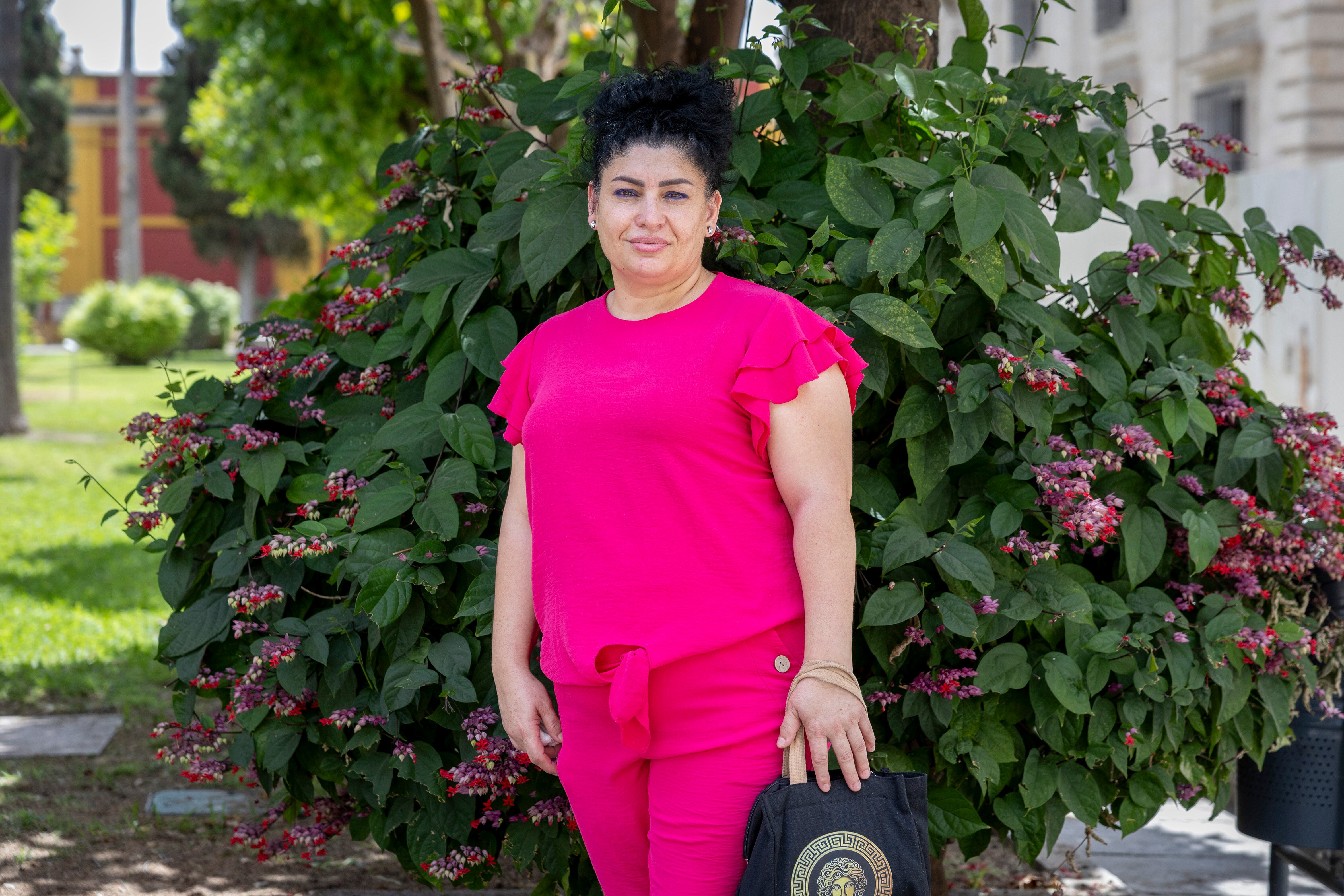 Pastora Silva, mujer gitana fotografiada en Sevilla el 25 de junio