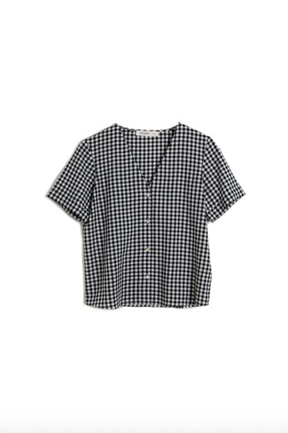 Blusa de cuadros vichy (25, 99€), de Amichi.