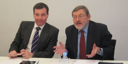 Jaime Lissavetzky y Tomás Gómez, en un acto conjunto.