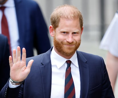 El príncipe Enrique, el 9 de abril de 2025, en el Alto Tribunal de Apelación de Londres (Inglaterra).