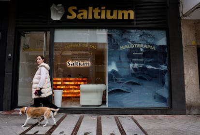 Un local de haloterapia en el centro de Madrid el 25 de octubre de 2023.