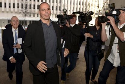 El ministre grec Iannis Varoufakis, a Washington.