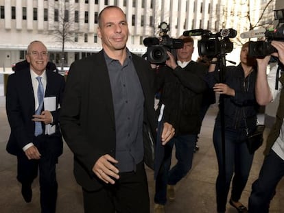 El ministre grec Iannis Varoufakis, a Washington.