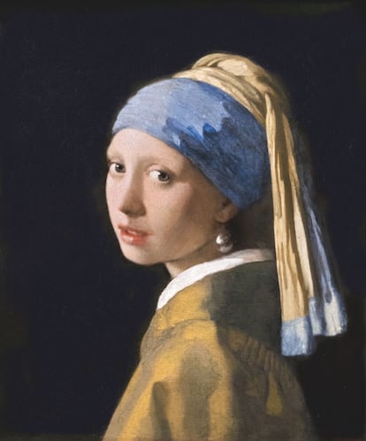 'La joven de la perla' de Johannes Vermeer en el museo Mauritshuis (La Haya, Países Bajos).