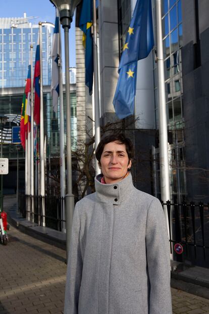 Laura Vilches, responsable de Asuntos Europeos de LaLiga, este jueves en Bruselas.