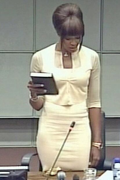 Naomi Campbell, en La Haya.