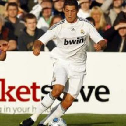 Cristiano Ronaldo, en el primer partido de la pretemporada del Real Madrid