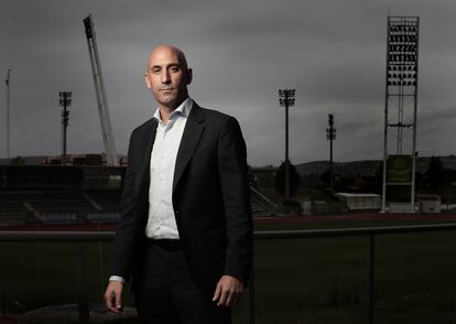 Luis Rubiales, en la Ciudad del Fútbol en Las Rozas. 