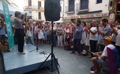 Carme Forcadell, a Sitges. 