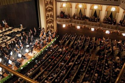El Teatro Colón, el día de su inauguración tras su rehabilitación.