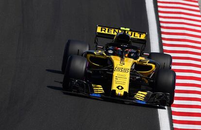 Carlos Sainz, en la sesión de entrenamiento