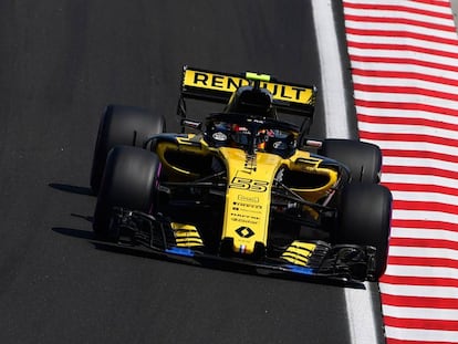 Carlos Sainz, en la sesión de entrenamiento