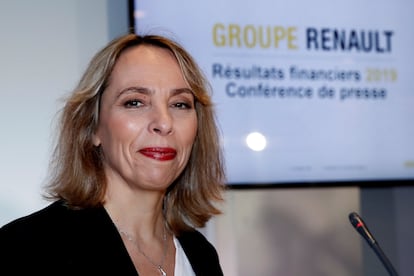 La consejera delegada de Renault, Clotilde Delbos, en febrero pasado.