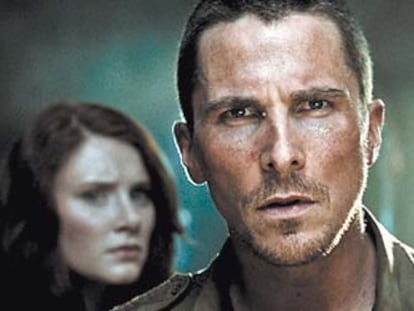 Escena de película con Christian Bale como protagonista.