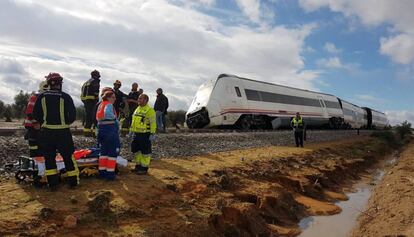 Tren descarrilat a Arahal.