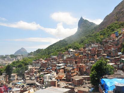 Vista da favela de Santa Marta, no Rio: apesar do imagin&aacute;rio, Rio e S&atilde;o Paulo n&atilde;o entraram no ranking da viol&ecirc;ncia da ONG mexicana.