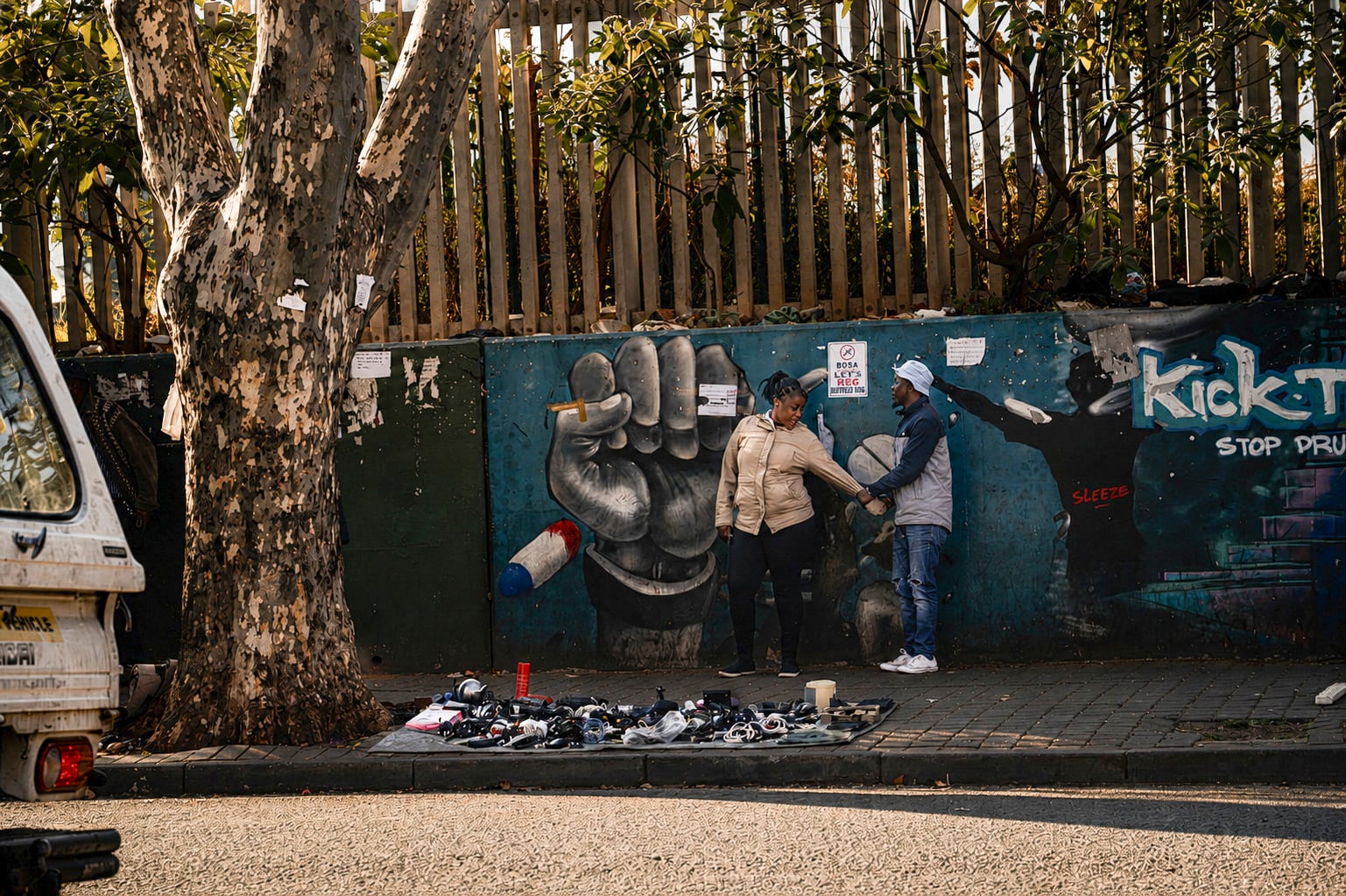 del barrio de Yeoville de Johannesburgo, (Sudáfrica), uno de los que contienen mayor población migrante de la ciudad, el 6 de julio de 2026.