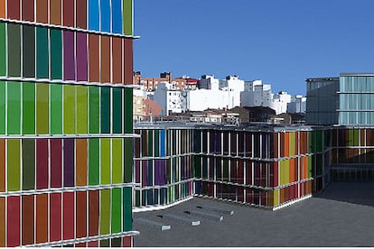 Una vista general de los edificios del nuevo Museo de Arte Contemporáneo de Castilla y León (Musac), en León.