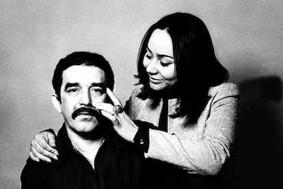 Gabriel García Márquez y Mercedes Barcha en 1969, cuando la pareja residía en Barcelona.