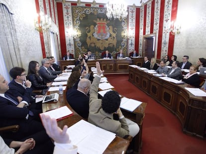 El pleno del Ayuntamiento de Alicante. 