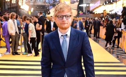 El cantante Ed Sheeran en el estreno de 'Yesterday' en Londres, el pasado jueves. 