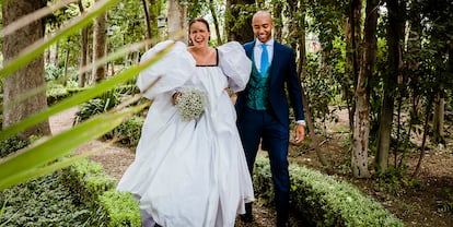 Carlota vestida por Lorenzo Caprile el pasado 19 de septiembre, día de su boda.