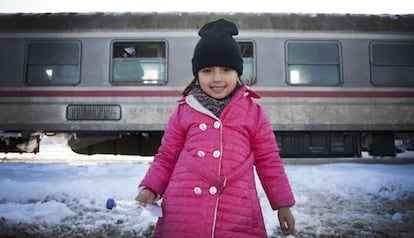 Lara es una de las niñas que han llegado a Croacia procedentes de Damasco (Siria), huyendo de la guerra.