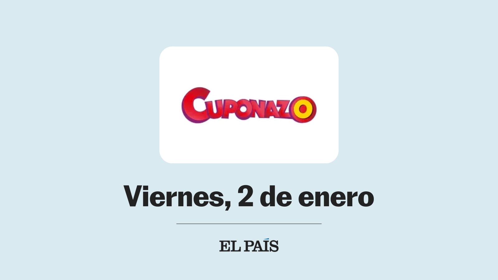 Cuponazo de la ONCE: comprobar sorteo del viernes 2 de enero