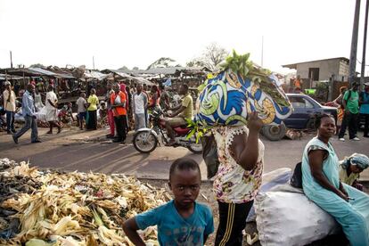 Un mercado de Kinshasa, durante una reciente huelga general convocada por la oposici&oacute;n al presidente Joseph Kabila. 