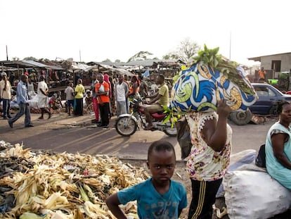 Un mercado de Kinshasa, durante una reciente huelga general convocada por la oposici&oacute;n al presidente Joseph Kabila. 