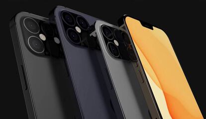 Diseño de concepto de los próximos iPhone 12.