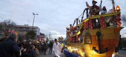 La cabalgata de los Reyes Magos de Oriente del barrio Chamartín (Madrid).