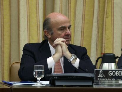 El ministro de Econom&iacute;a, Luis de Guindos.